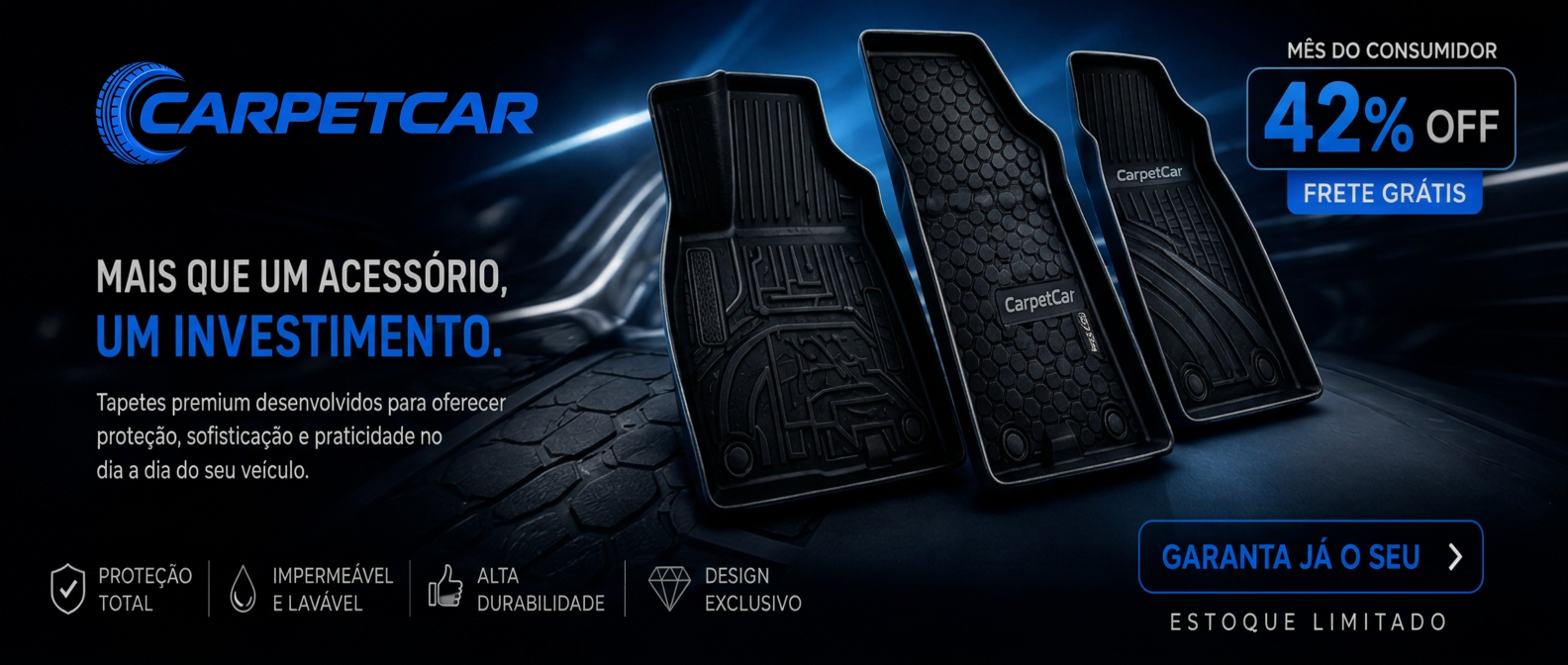 Banner CarpetCar destacando proteção para o carro